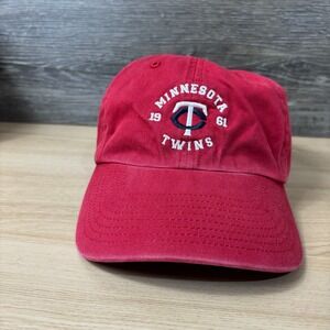 Minnesota Twins Hat Strap Back Red MLB Baseball One Size Adjustable '47